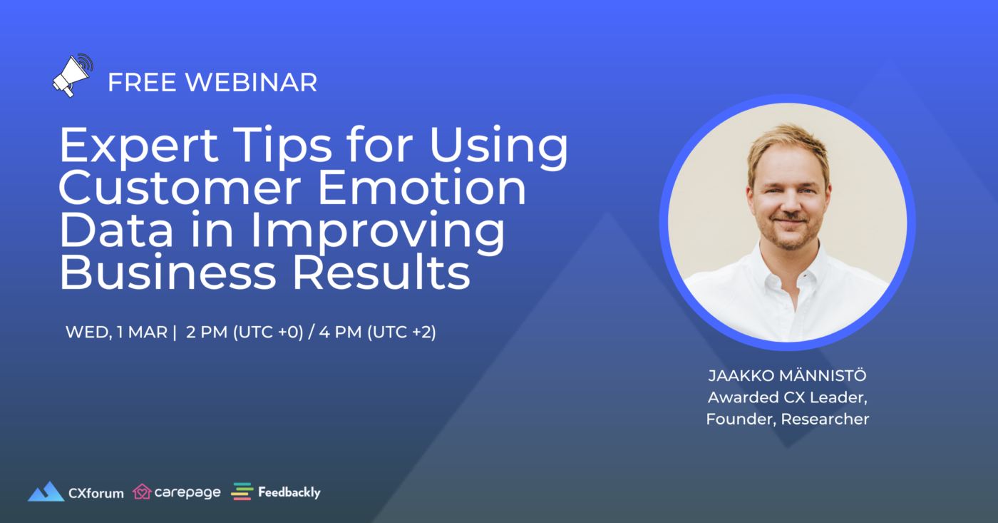 Free webinar: Expert Tips for Using Customer Emotion Data in Improving Business Results
